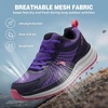 image:imageWomens Orthopedic Trail Running Shoes Comfortable Arch Support Plantar Fasciitis Orthotic Athletic Sneakers Casual Flat Feet Sports Workout Walking Hiking Shoes for Foot Heel and Pain ReliefW2purple