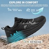 image:imageWomens Orthopedic Trail Running Shoes Comfortable Arch Support Plantar Fasciitis Orthotic Athletic Sneakers Casual Flat Feet Sports Workout Walking Hiking Shoes for Foot Heel and Pain ReliefW1black