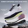 image:imageWomens Orthopedic Wide Plantar Fasciitis Shoes Comfortable Arch Support Diabetic Orthotic Flat Feet Trail Running Athletic Hiking Sneakers Casual Sports Trekking Walking Shoes for Foot Heel PainK2purple