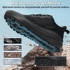 image:imageWomens Orthopedic Wide Plantar Fasciitis Shoes Comfortable Arch Support Diabetic Orthotic Flat Feet Trail Running Athletic Hiking Sneakers Casual Sports Trekking Walking Shoes for Foot Heel PainK1black