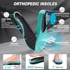 image:imageWomens Orthopedic Wide Snow Boots Comfortable Winter Plantar Fasciitis Arch Support Diabetic Walking Shoes Orthotic Leather Casual Trekking Warm Insulated Mid Ankle Boots for Foot Heel Pain ReliefK1black