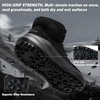 image:imageWomens Orthopedic Wide Snow Boots Comfortable Winter Plantar Fasciitis Arch Support Diabetic Walking Shoes Orthotic Leather Casual Trekking Warm Insulated Mid Ankle Boots for Foot Heel Pain ReliefK1black