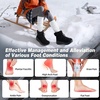 image:imageWomens Orthopedic Wide Snow Boots Comfortable Winter Plantar Fasciitis Arch Support Diabetic Walking Shoes Orthotic Leather Casual Trekking Warm Insulated Mid Ankle Boots for Foot Heel Pain ReliefK1black