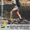 image:imageWomens Orthopedic Wide Waterproof Hiking Boots Comfortable Plantar Fasciitis Diabetic Walking Running Trekking Shoes Orthotic Non Slip Flat Feet Trail Mid Ankle Support Boots for Foot Pain ReliefK1black Rose Red