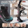 image:imageWomens Orthopedic Winter Snow Boots Wide Comfortable Diabetic Plantar Fasciitis Arch Support Waterproof Insulated Mid Hiking Boots Casual Orthotic Warm Leather Walking Shoes for Feet Heel and PainK1black