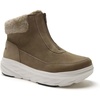 image:imageBoys Girls Kids Orthopedic Winter Snow Boots Wide Comfortable Casual Plantar Fasciitis Arch Support Orthotic Leather Walking Shoes Insulated Warm School Tennis Ankle Boots for Foot and Pain ReliefK2khaki