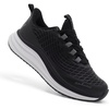 image:imageMens Orthopedic Road Running Shoes Comfortable Casual Arch Supports Plantar Fasciitis Orthotic Fashion Sneakers Flat Feet Casual Tennis Outdoor Walking Exercise Shoes for Foot Heel and Pain ReliefW1black