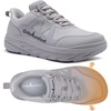 image:imageOrthoComfoot Mens Orthopedic Diabetic Wide Toe Box Walking Shoes Comfortable Arch Support Plantar Fasciitis Orthotics Heel Spur Shoes Casual Bunions Running Sneakers for Foot and Heel Pain ReliefK2gray