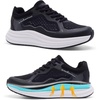 image:imageOrthoComfoot Womens Orthopedic Plantar Fasciitis Shoes Comfortable Arch Support Flat Feet Orthotic Athletic Road Running Sneaker Casual Breathable Tennis Walking Shoes for Foot Heel and Pain ReliefW1black