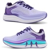 image:imageOrthoComfoot Womens Orthopedic Plantar Fasciitis Shoes Comfortable Arch Support Flat Feet Orthotic Athletic Road Running Sneaker Casual Breathable Tennis Walking Shoes for Foot Heel and Pain ReliefW2purple