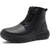 image:imageWomens Orthopedic Diabetic Winter Boots Wide Toe Box Comfortable Arch Support Plantar Fasciitis Walking Leather Oxfords Shoes Casual Warm Snow Mid Ankle Boots for Neuropathy and Heel Pain ReliefK1black
