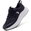 image:imageWomens Orthopedic Road Running Shoes Comfortable Arch Support Plantar Fasciitis Orthotic Sports Sneakers Supportive Casual Outdoor Work Tennis Walking Shoes for Foot Heel and Pain ReliefW1black Pink