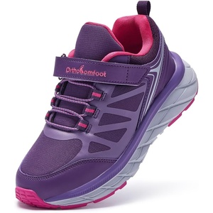 image:imageKids Orthopedic Tennis Shoes for Boys and Girls Comfortable Casual Plantar Fasciitis Arch Support Athletic Running Sneakers Little KidBig Kid School Sports Walking Shoes for Foot and Pain ReliefW4purple