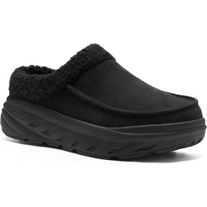 image:imageMens Orthopedic Diabetic Winter Slippers Wide Tox Box Comfortable Arch Support Plantar Fasciitis Walking House Clogs Shoes Orthotic Casual Warm Slip On Loafers for Foot and Heel Pain ReliefK1black