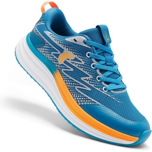 image:imageMens Orthopedic Road Running Shoes Comfortable Arch Supports Plantar Fasciitis Orthotic Sports Fashion Sneakers Casual Outdoor Hiking Tennis Athletic Walking Shoes for Foot Heel and Pain ReliefW2blueOrange