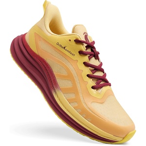 image:imageMens Orthopedic Road Running Shoes Comfortable Casual Arch Supports Plantar Fasciitis Orthotic Breathable Sneakers Casual Flat Feet Athletic Sport Tennis Work Walking Shoes for Foot and Heel PainW2orange Yellow