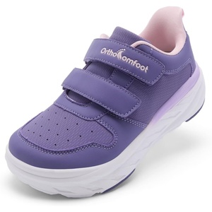 image:imageOrthoComfoot Kids Orthopedic Wide Tennis Comfortable Shoes  Boys amp Girls WideToe Box Casual Arch Support Plantar Fasciitis Running Corrective Orthotic Sneakers for Foot Pain ReliefK1purple