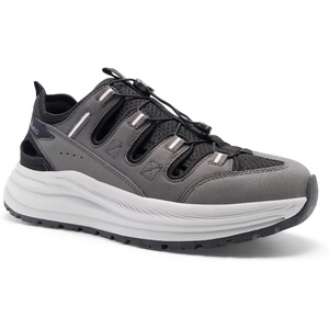 image:imageOrthoComfoot Mens Orthopedic Close Toes Hiking Sandals Arch Support Plantar Fasciitis Trekking Athletic Sport Shoes Comfortable Casual Orthotics Adjustable Camping Waterproof Summer Walking SandalsW2grey