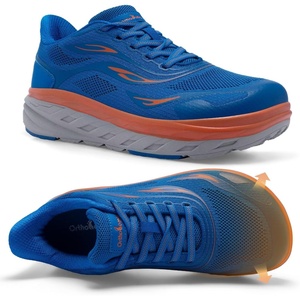image:imageOrthoComfoot Mens Orthopedic Diabetic Wide Walking Shoes Comfortable Arch Support Plantar Fasciitis Sport Shoes Casual Hammer Toes Running Tennis Fashion Sneakers for Foot and Heel Pain ReliefK2peacock Blue