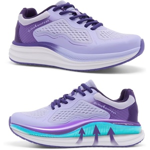 image:imageOrthoComfoot Womens Orthopedic Plantar Fasciitis Shoes Comfortable Arch Support Flat Feet Orthotic Athletic Road Running Sneaker Casual Breathable Tennis Walking Shoes for Foot Heel and Pain ReliefW2purple