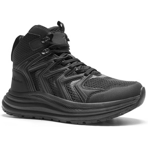 image:imageOrthoComfoot Womens Orthopedic Waterproof Mid Trekking Hiking Boots Comfortable Plantar Fasciitis Ankle Support Workout Walking Running Shoes Orthotic Trail Boots for Feet and Heel Pain ReliefW1black