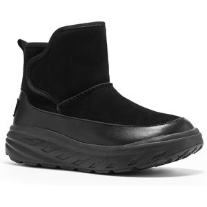 image:imageOrthoComfoot Womens Orthopedic Wide Leather Winter Ankle Boots Comfortable Diabetic Dress Shoes for Plantar Fasciitis Relief Warm Casual Arch Support Orthotic Walking Shoes for Ankle and Heel PainK1black
