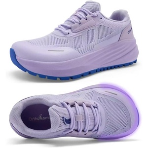 image:imageOrthoComfoot Womens Orthopedic Wide Plantar Fasciitis Trail Shoes Comfortable Diabetic Arch Support Orthotic Flat Feet Running Sneakers Casual Non Slip Hiking Shoes for Foot Heel and Pain ReliefK3purple