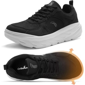 image:imageWomens Orthopedic Diabetic Wide Toe Box Walking Shoes Comfortable Arch Support Plantar Fasciitis Orthotic Swollen Sneakers Casual Flat Feet Tennis Walking Shoes for Foot Heel and Pain ReliefK1black
