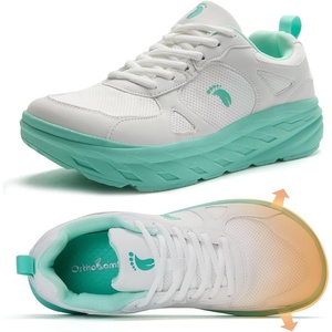 image:imageWomens Orthopedic Diabetic Wide Toe Box Walking Shoes Comfortable Arch Support Plantar Fasciitis Orthotic Swollen Sneakers Casual Flat Feet Tennis Walking Shoes for Foot Heel and Pain ReliefK3white