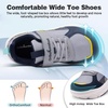 image:imageBoys Girls Kids Orthopedic Tennis Shoes Wide Toe Box Comfortable Casual Arch Support Plantar Fasciitis Running Sneakers Orthotic Athletic School Sport Walking Shoes for Foot and Pain ReliefK2grey