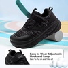 image:imageBoys Girls Kids Orthopedic Tennis Shoes Wide Toe Box Comfortable Casual Plantar Fasciitis Arch Support Athletic Running Sneakers Orthotic School Sports Walking Shoes for Foot and Pain ReliefK1black
