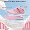 image:imageBoys Girls Kids Orthopedic Tennis Shoes Wide Toe Box Comfortable Casual Plantar Fasciitis Arch Support Athletic Running Sneakers Orthotic School Sports Walking Shoes for Foot and Pain ReliefK3pink