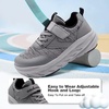 image:imageBoys Girls Kids Orthopedic Tennis Shoes Wide Toe Box Comfortable Casual Plantar Fasciitis Arch Support Athletic Running Sneakers Orthotic School Sports Walking Shoes for Foot and Pain ReliefK2grey