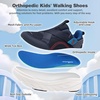 image:imageBoys Girls Kids Orthopedic Tennis Shoes Wide Toe Box Comfortable Casual Plantar Fasciitis Arch Support School Athletic Running Sneakers Lightweight Orthotic Sports Walking Shoes for Foot and PainK2dark Blue