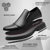 image:imageMens Orthopedic Business Leather Dress Shoes Comfortable Arch Support Plantar Fasciitis Formal Tuxedo Oxford Casual Fashion Modern Wingtip Slip On Loafers for Foot and Ankle Pain ReliefW1black