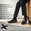 image:imageMens Orthopedic Business Leather Dress Shoes Comfortable Arch Support Plantar Fasciitis Formal Tuxedo Oxford Casual Fashion Modern Wingtip Slip On Loafers for Foot and Ankle Pain ReliefW1black