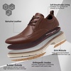 image:imageMens Orthopedic Business Leather Dress Shoes Comfortable Arch Support Plantar Fasciitis Formal Tuxedo Oxford Flat Feet Casual Modern Classic Wingtip Walking Shoes for Foot and Heel Pain ReliefW2brown