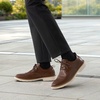 image:imageMens Orthopedic Business Leather Dress Shoes Comfortable Arch Support Plantar Fasciitis Formal Tuxedo Oxford Flat Feet Casual Modern Classic Wingtip Walking Shoes for Foot and Heel Pain ReliefW2brown