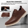 image:imageMens Orthopedic Business Leather Dress Shoes Comfortable Arch Support Plantar Fasciitis Formal Tuxedo Oxford Flat Feet Casual Modern Classic Wingtip Walking Shoes for Foot and Heel Pain ReliefW2brown
