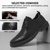 image:imageMens Orthopedic Business Leather Dress Shoes Comfortable Arch Support Plantar Fasciitis Formal Tuxedo Oxford Flat Feet Casual Modern Classic Wingtip Walking Shoes for Foot and Heel Pain ReliefW1black