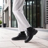 image:imageMens Orthopedic Business Leather Dress Shoes Comfortable Arch Support Plantar Fasciitis Formal Tuxedo Oxford Flat Feet Casual Modern Classic Wingtip Walking Shoes for Foot and Heel Pain ReliefW1black