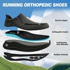 image:imageMens Orthopedic Comfortable Slip On Shoes Casual Plantar Fasciitis Arch Support Orthotic Loafers Comfortable Flat Feet Leisure House Walking Shoes for Foot amp Heel Pain ReliefW2black