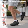 image:imageMens Orthopedic Comfortable Slip On Shoes Casual Plantar Fasciitis Arch Support Orthotic Loafers Comfortable Flat Feet Leisure House Walking Shoes for Foot amp Heel Pain ReliefW2black