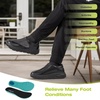 image:imageMens Orthopedic Diabetic Extra Wide Leather Dress Shoes Comfortable Arch Support Hammer Toes Walking Shoes for Plantar Fasciitis Casual Orthotic Slip On Laofers for Foot and Heel PainKk1black13