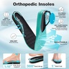 image:imageMens Orthopedic Diabetic Walking Shoes Comfortable Wide Toe Box Arch Support Plantar Fasciitis Heel Spur Running Shoes Orthotic Swollen Casual Soft Breathable Sneakers for Foot and Heel Pain ReliefK1black