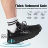 image:imageMens Orthopedic Diabetic Walking Shoes Comfortable Wide Toe Box Arch Support Plantar Fasciitis Heel Spur Running Shoes Orthotic Swollen Casual Soft Breathable Sneakers for Foot and Heel Pain ReliefK1black