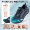 image:imageMens Orthopedic Diabetic Walking Shoes Wide Toe Box Comfort Arch Support Tennis Shoes Plantar Fasciitis Flat Feet Orthotic Sports Running Sneakers for Foot and Heel Pain ReliefK2dark Blue