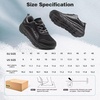 image:imageMens Orthopedic Diabetic Walking Shoes Wide Toe Box Comfort Arch Support Tennis Shoes Plantar Fasciitis Flat Feet Orthotic Sports Running Sneakers for Foot and Heel Pain ReliefK1black