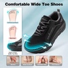 image:imageMens Orthopedic Diabetic Walking Shoes Wide Toe Box Comfort Arch Support Tennis Shoes Plantar Fasciitis Flat Feet Orthotic Sports Running Sneakers for Foot and Heel Pain ReliefK1black