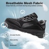 image:imageMens Orthopedic Diabetic Walking Shoes Wide Toe Box Comfort Arch Support Tennis Shoes Plantar Fasciitis Flat Feet Orthotic Sports Running Sneakers for Foot and Heel Pain ReliefK1black